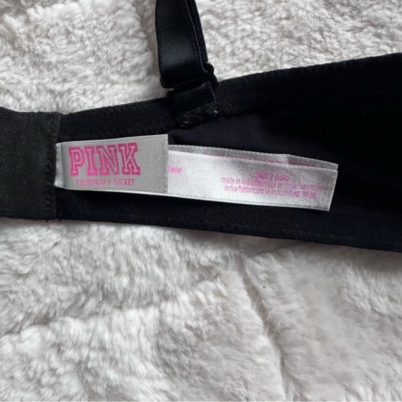Victoria's Secret PINK | Black Wear Everywhere Push-up Bra | Size 36D - Picture 10 of 12